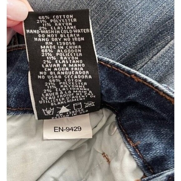 Grace in LA 2 Tone Raw Hem Jeans Size 26 NWT - Picture 6 of 6